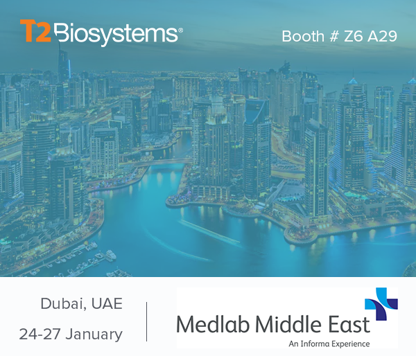 T2Bio's tweet photo. Don't forget to register and join us live at #MedlabME in Dubai January 24-27! If you are unable to make it in person, register for the virtual event for free at https://t.co/YD1i0AQB6e #Laboratory #Diagnostics #T2Bio https://t.co/vuyI9micRj