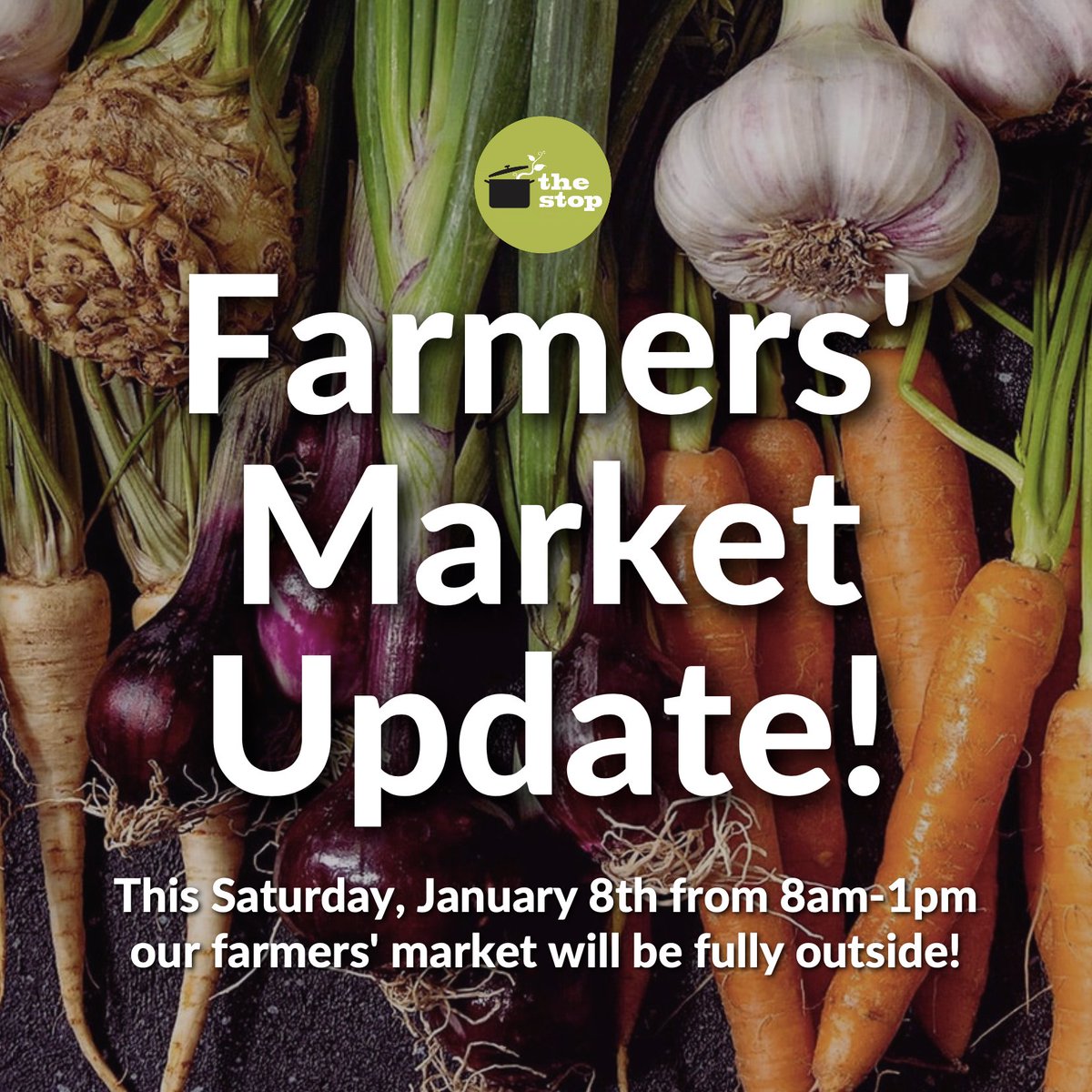 Our Farmers' Market is OPEN this Saturday from 8am - 1pm with vendors operating outdoors!