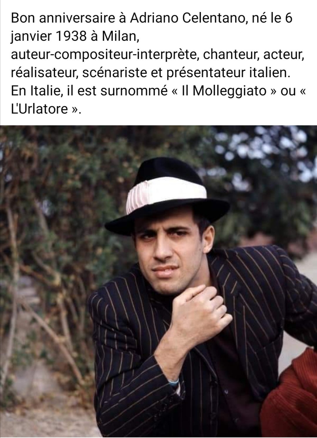 Happy birthday Adriano Celentano  