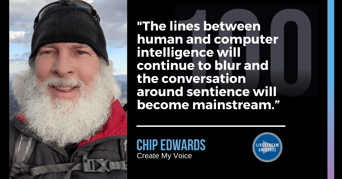 Thanks, <a href="/iRossBrand/">Ross Brand | #100Predictions Book</a> for including my prediction. Click the link to see my full prediction.  Hint: the news we hear may not be created by humans.
livestreamuniverse.com/100-livestream…