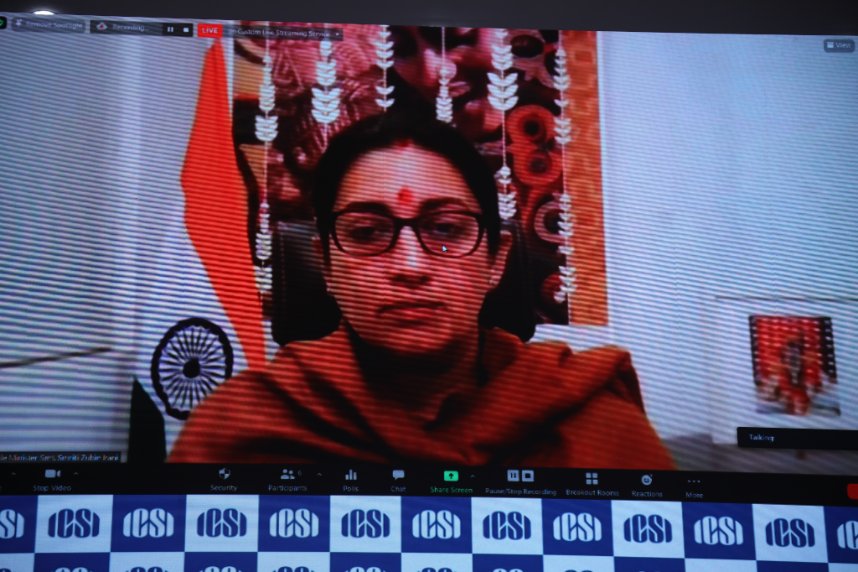 icsi_cs's tweet photo. #CompanySecretaries are the adept administrators of the country who will have to fuel research and innovation beyond their organisations for building a robust economy  - Smt. @smritiirani, Hon’ble Minister #ICSIConvention #ICSINationalConvention  @SmritiIraniOffc @MinistryWCD https://t.co/YCb7k97bBe