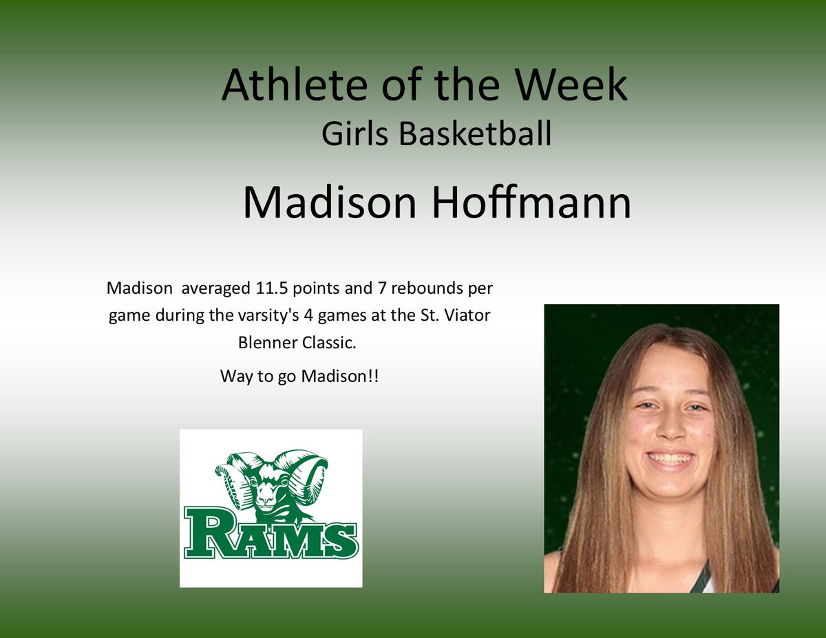 GoGCHSRams's tweet photo. Congratulations to Athletes of the Week: Lexi Andersen, Dennis Estepp, &amp; Madison Hoffmann! #Ramily @GC_Cheer @GCentralHoops @GCHSGirlsBball https://t.co/lbYm1uu1pQ