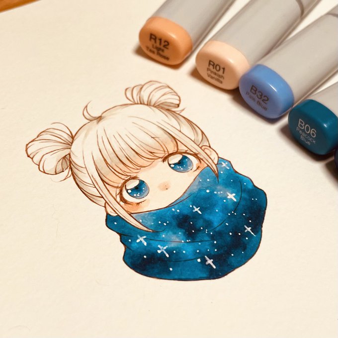 宇宙に包まれるお団子ちゃん
#絵描きさんと繋がりたい
#冬の創作クラスタフォロー祭り 