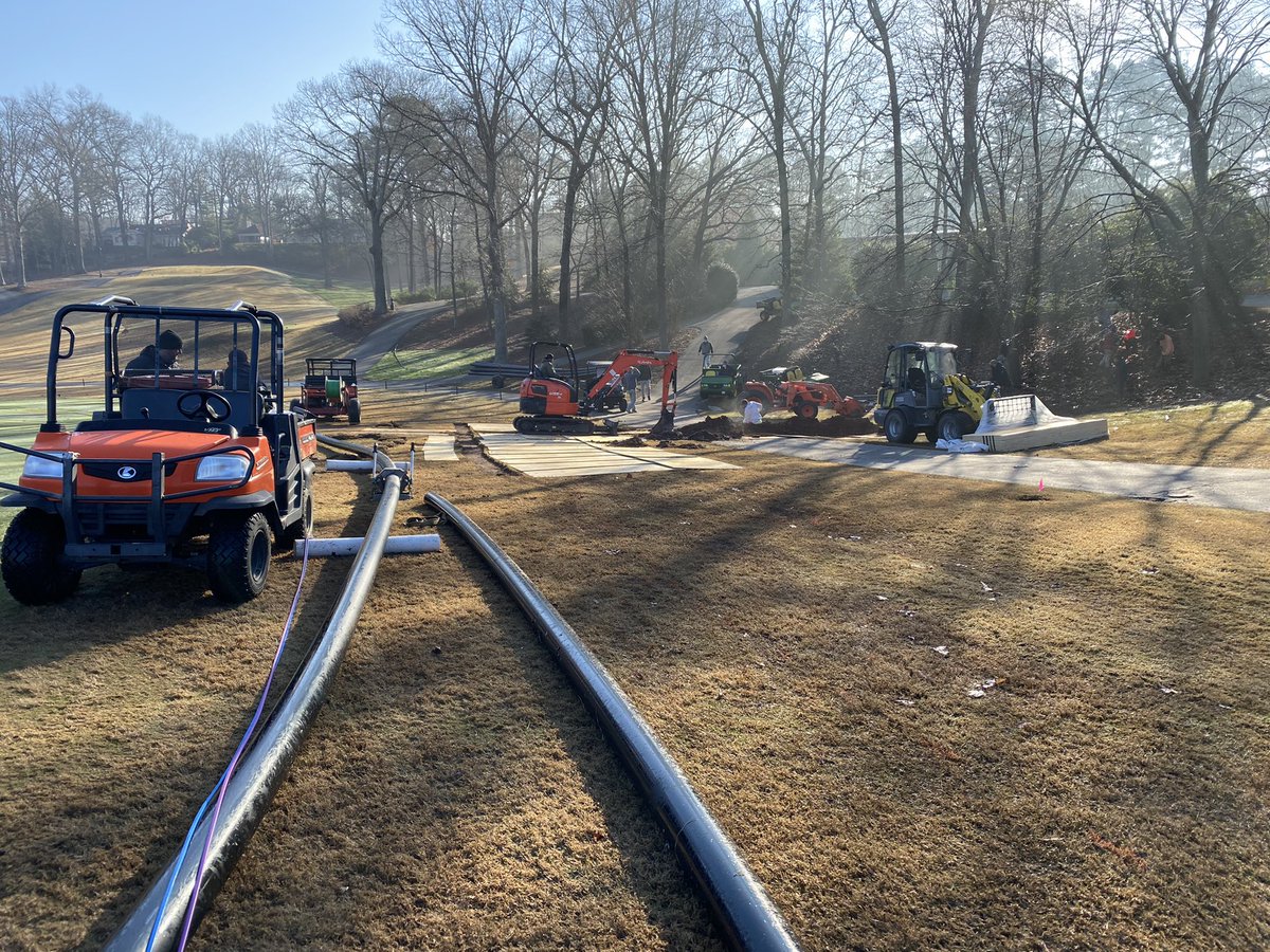 Off to the races with pipe and wire already going in the ground. <a href="/RainBirdGolf/">RainBirdGolf</a> <a href="/TantoIrrigation/">Tanto Irrigation</a> <a href="/ewinggolfguy/">EwingGolfGuy</a>