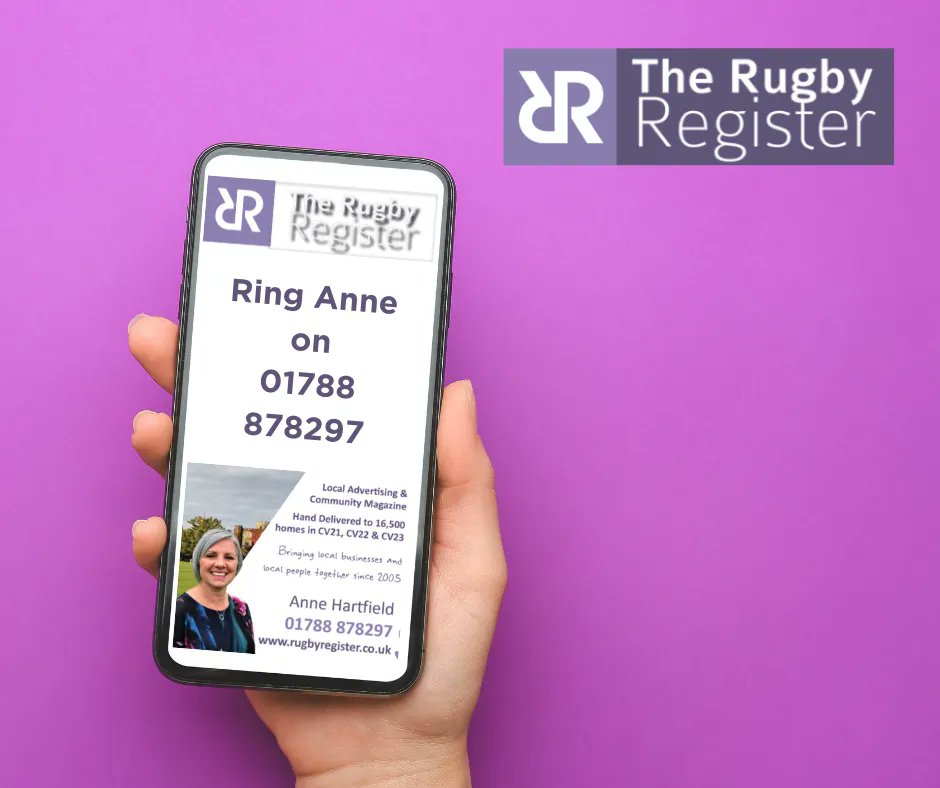 Are you a local business looking for new clients or customers in the Rugby area?  If so we would be happy to have a chat about how The Rugby Register could be the right solution for you! Contact Anne on 01788 878297. 
#rugbyregister #rugbyinwarwickshire #supportlocalinrugby