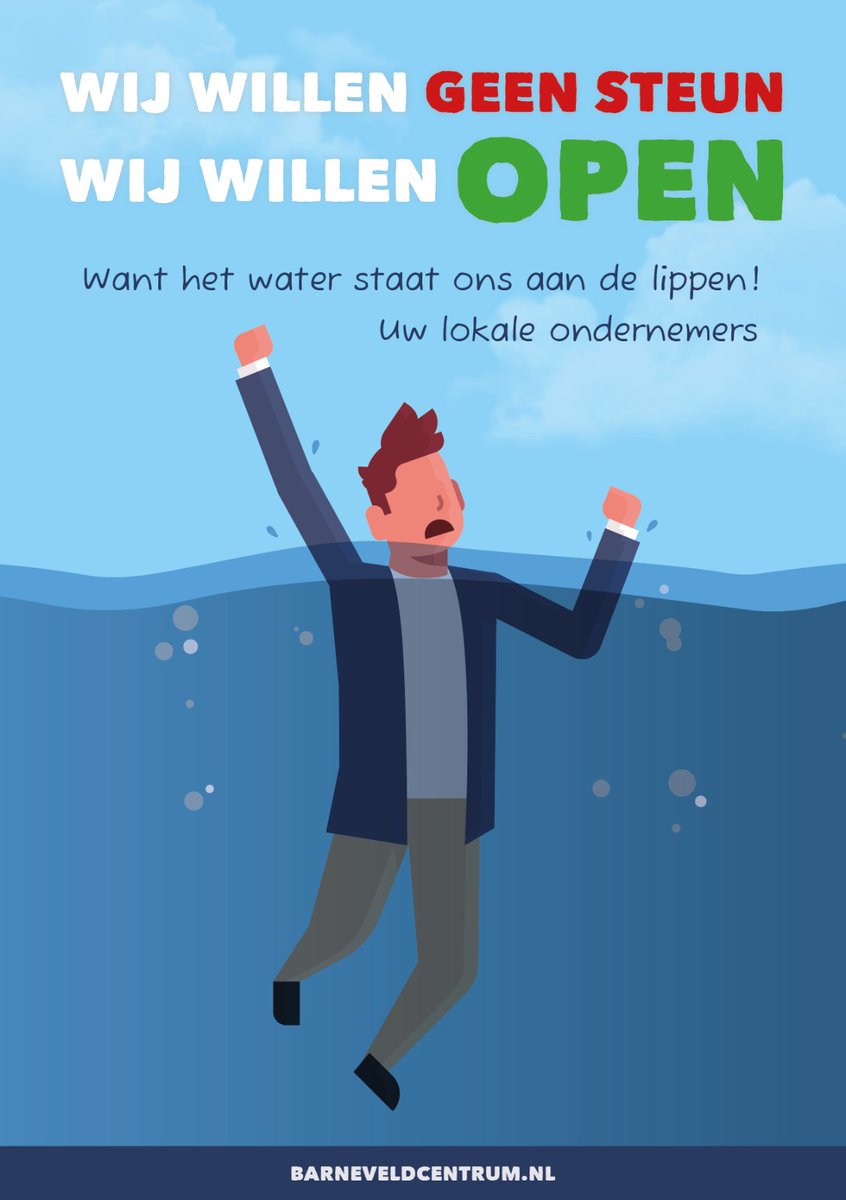 Prachtig al die media-aandacht en steunbetuigingen uit Den Haag, maar wat we willen is dat ALLE ondernemers de kans krijgen om weer te ONDERNEMEN!  We willen open!! Een #geluidsprotest vanuit  meer winkelkernen zou mooi zijn!
<a href="/RTLnieuws/">RTL Nieuws</a> <a href="/HartvNL/">Hart van Nederland</a> <a href="/INretail/">INretail</a> <a href="/horecaned/">Horeca Nederland</a> <a href="/MKBNL/">MKB-Nederland</a>  <a href="/NOS/">NOS</a>