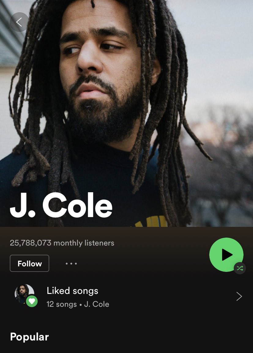 JID now has more monthly listeners on Spotify than J. Cole 😳