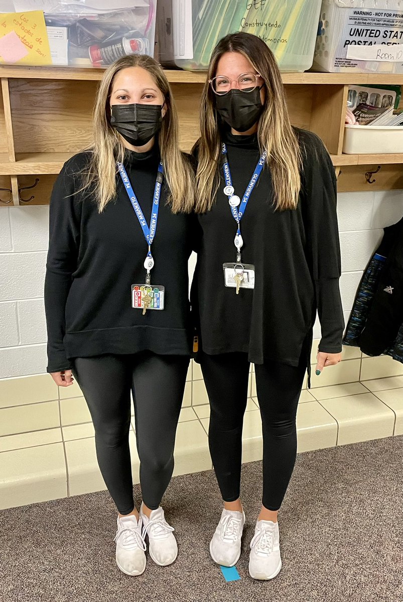 When you spend all your time co-planning and co-teaching, you start to think and dress the same! <a href="/MissMcNally_/">C McNally</a>  #WeAreD34 #HenkingRocks
