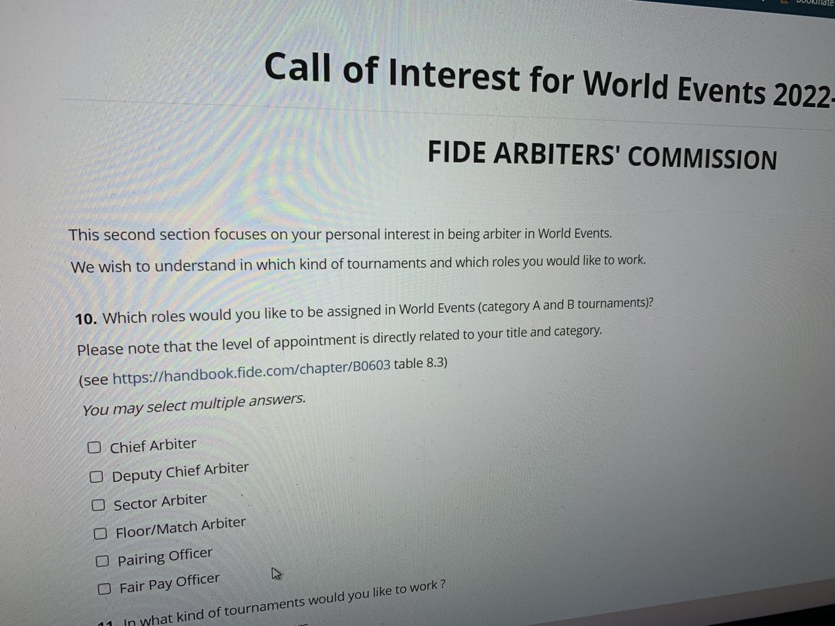 Maybe FIDE Arbiters Commission has to pay someone to make edits - otherwise, we are not Fair Play but Fair Pay Officers 🤷🏼‍♀️