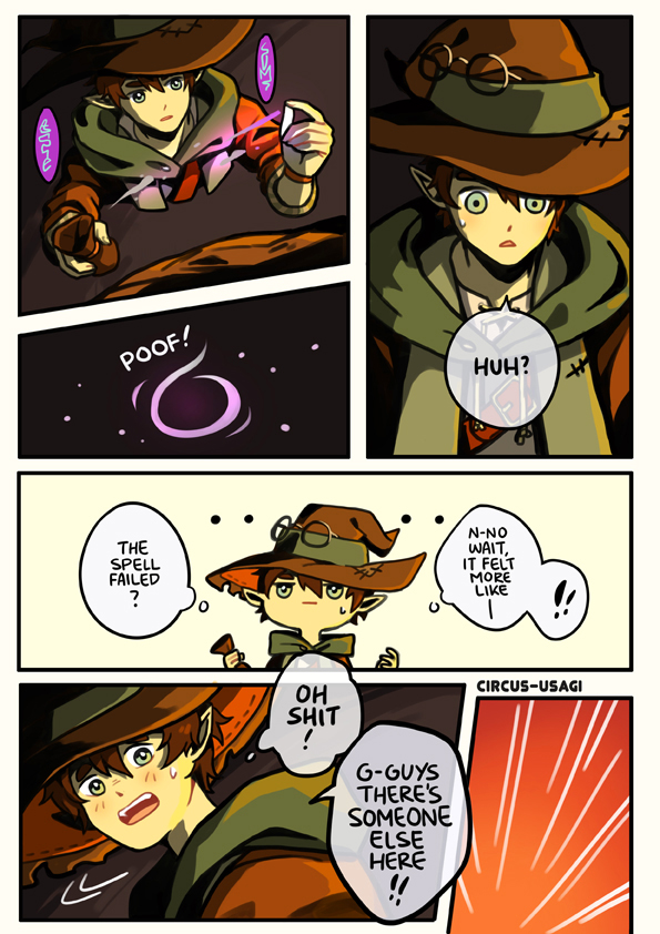 [1/?] UHH not me fantasizing about my D&amp;D characters together in a campaign and then drawing a totally self-indulgent comic for it😳 #dnd 