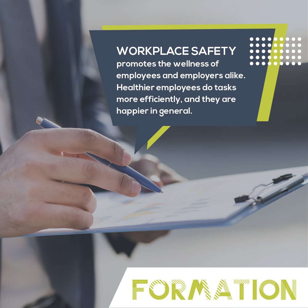 Formation_grp's tweet photo. Workplace safety promotes the wellness of employees and employers alike. Better safety equates to better health overall. Healthier employees do tasks more efficiently, and they are happier in general. https://t.co/vYid2iZWei #workplace #safety #healthandsafety #workspace https://t.co/mb365MMjvc