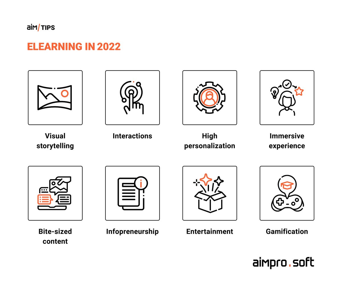 Aimprosoft's tweet photo. Due to affordability, flexibility, accessibility, a wide spectrum of training, and orientation on users' personal tastes, the increase of eLearning will continue. These are the leading online education trends in 2022.
#AimTips #eLearning #OnlineEducation #eLearningTrends https://t.co/IalKs2i8RL