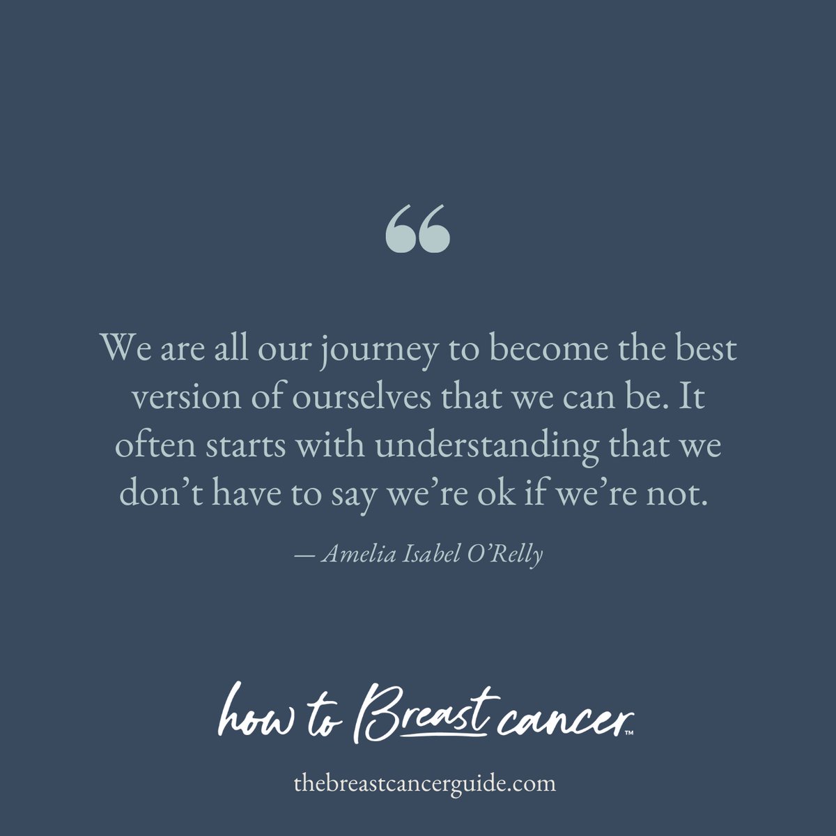 And that’s ok because we are all on our own journey. Taking care of your mental health is just as important as your physical health. 

bit.ly/h2bcmind
.
#breastcancerawareness #breastcancercommunity #breastcancerpatient #cancerresource #mbc #metastaticbreastcancer