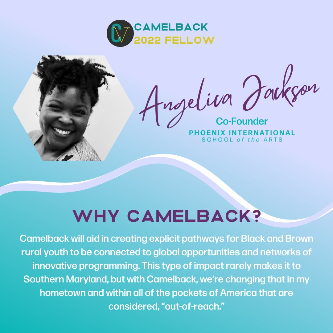 🎉 We're happy to announce that our CEO is one of the newest members of the #CamelbackFam! As a 2022 @camelbackorg Fellow, Angelica will be among an amazing group of innovators tackling pressing issues including equitable access to college preparedness and more!