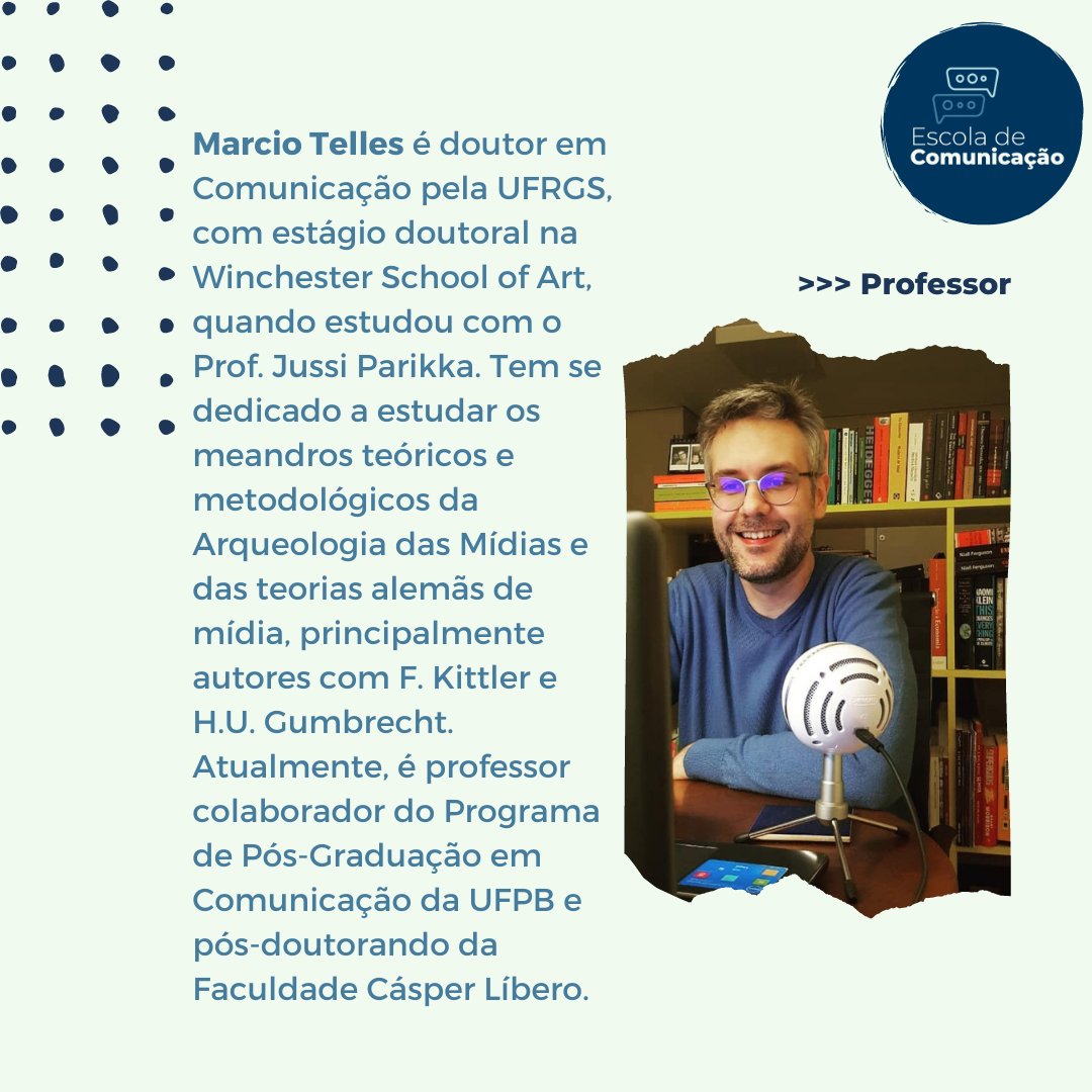 edecomunicacao's tweet photo. O curso é ministrado pelo Prof. Dr. Marcio Telles (FACASPER/UFPB), que tem se dedicado a estudar em profundidade a obra de Kittler e de outros autores dos chamados Estudos de Mídia alemães. Aulas 8,10,15,17/2 às 19h. Com certificado!

+infos: https://t.co/eL3GAn9kcE https://t.co/RB8Ui1rAcF