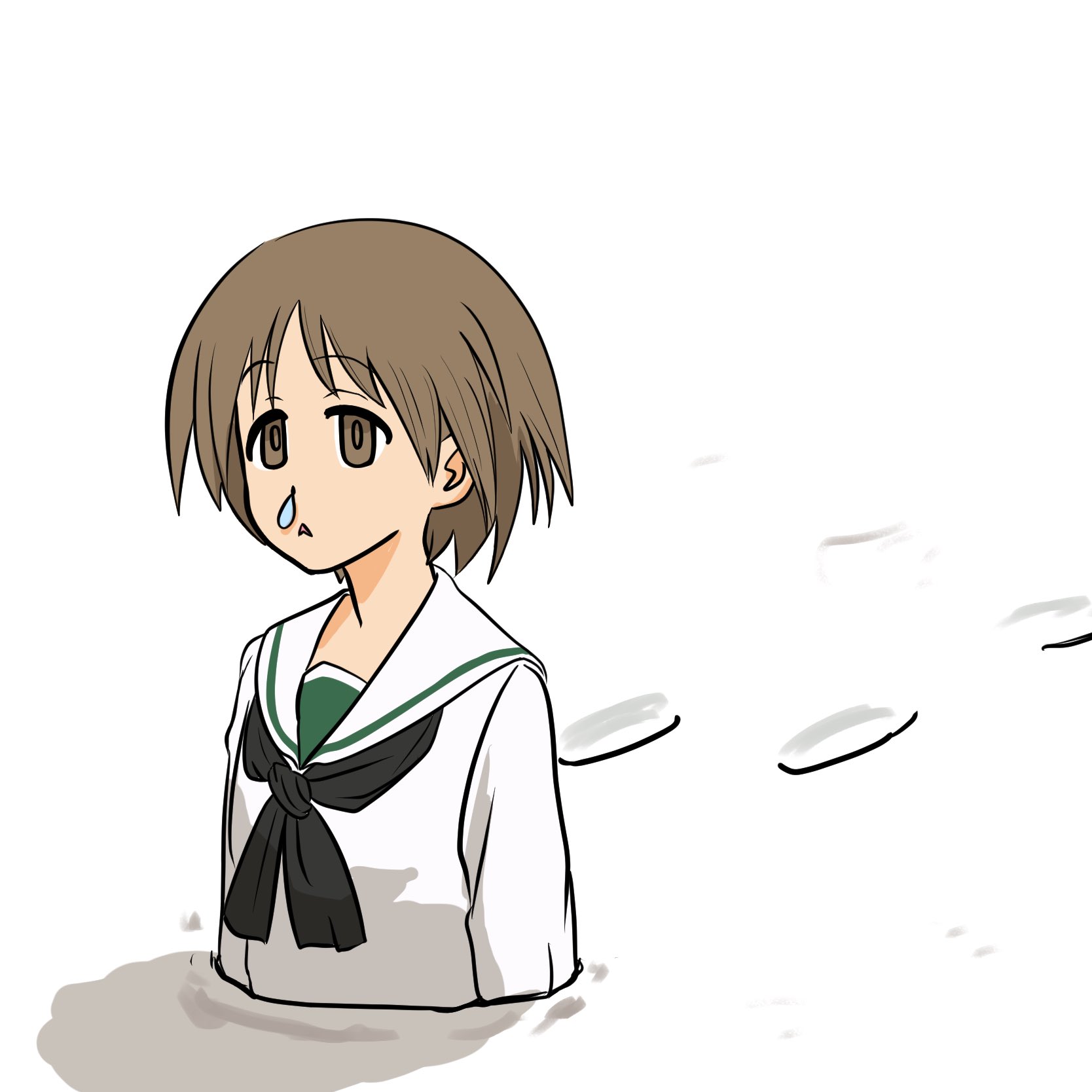 Ga習作 C100日曜東ケ19a これは雪の落とし穴にはまった丸山紗希ちゃん T Co 3faotz5t0v Twitter