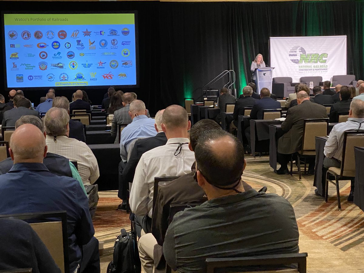 <a href="/theNRC/">The NRC</a> thanks <a href="/WatcoRail/">Watco</a> SVP of Sustainability Laura McNichol for detailing operations &amp; CapEx plans for more than 1,000 attendees at the #NRC2022 Conference in Phoenix. She noted, "Watco is a great place to work. We are all rowing in the same direction." <a href="/REMSAOfficial/">REMSA</a> <a href="/ASLRRA/">Short Line Railroads</a>