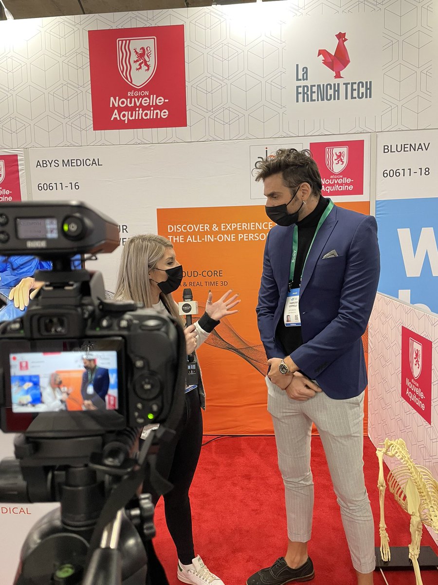 TheStartupsMag's tweet image. We spoke to @AbysMedical all about the future innovation of healthcare🏥

And even met their mate Oscar😂 

#CES2022 @CES