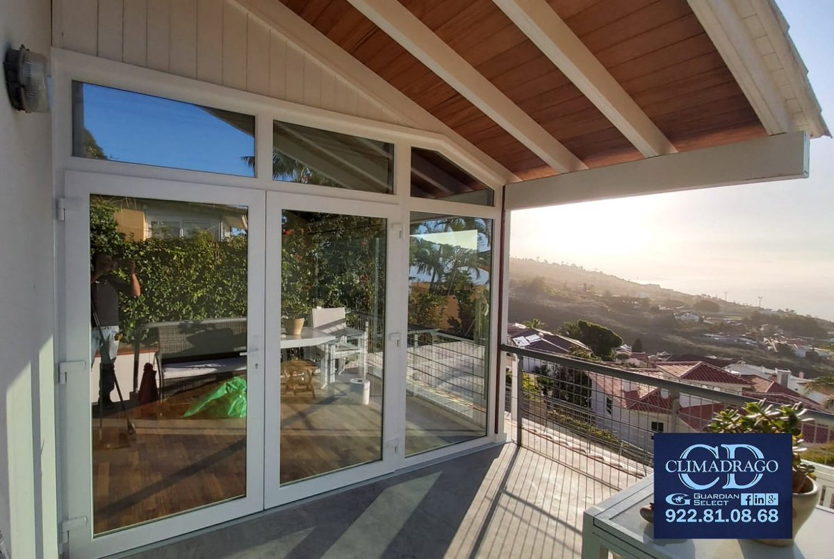 cristaldrago's tweet image. Doble acristalamiento aislante Guardian Select con cristal laminado Sunguard glass HP NEUTRAL 50/32.
Un resultado excelente 
#Screenline #Climadrago #sunguardglass