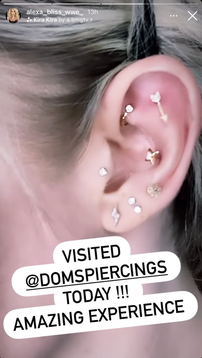 Alexa Bliss shows off new piercings