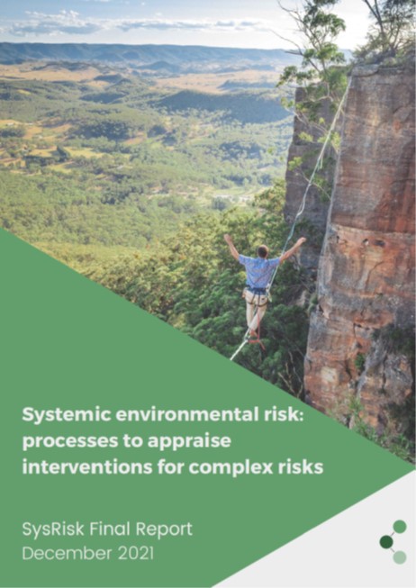 Happy New Year all. I hope it may it be one in which there are fewer impacts from complex environmental risks. In case it's not (which I suspect is the case), this pilot protocol for assessing such risks and developing interventions might be useful 👍
sysrisk.org.uk/resources/