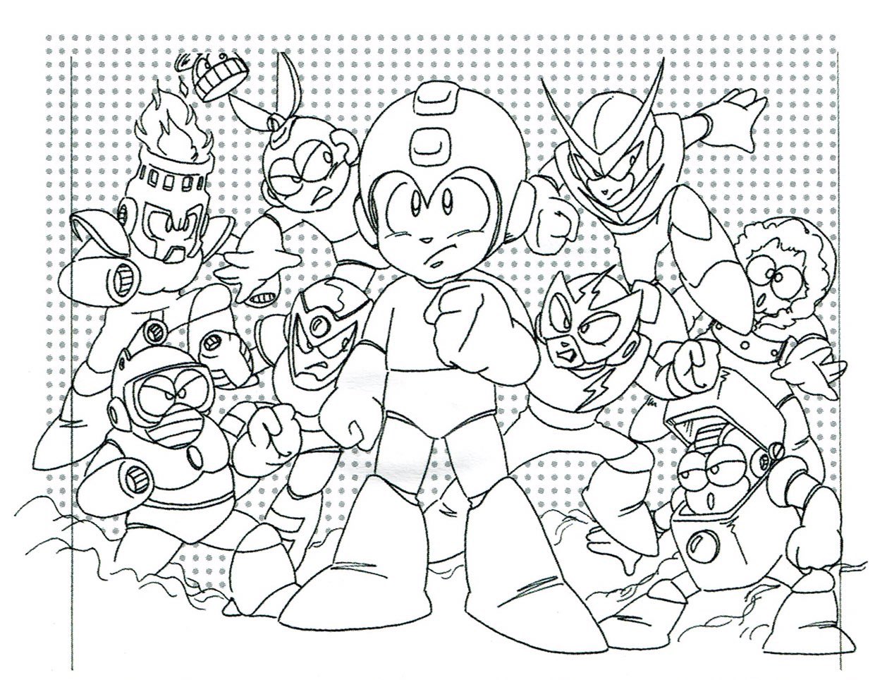 free rock man coloring pages