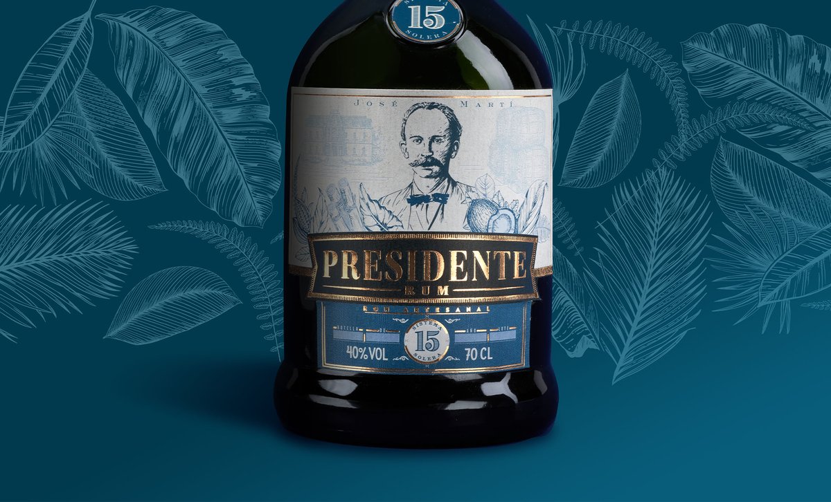 extremegroup_'s tweet photo. Adieu les codes du passé, froids et stricts. Presidente s’affirme désormais pour ce qu’il est : un rhum chaleureux et généreux, vieilli selon le procédé de la sistema Solera. Well done team 👏
#DesignPackaging #Presidente #JoseMarti #ExtremeAgency #DrinkResponsibly https://t.co/Uf1SAuqyx4