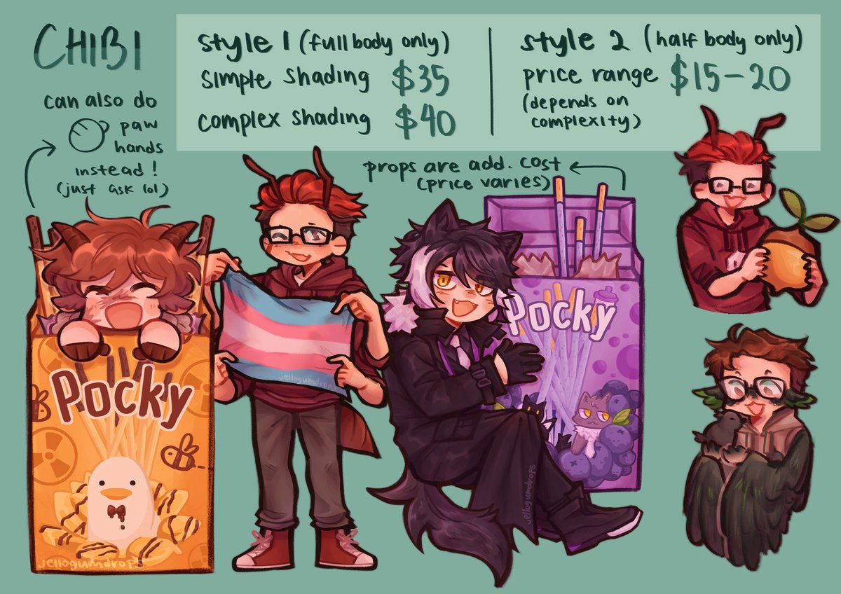 jellogumdrops's tweet photo. HELO !! reminder that my c0mmissions r open \o/ if ur interested pls read my info carrd + contact me :D 
https://t.co/5MZKUhMNmY https://t.co/H3u0TH0vG7