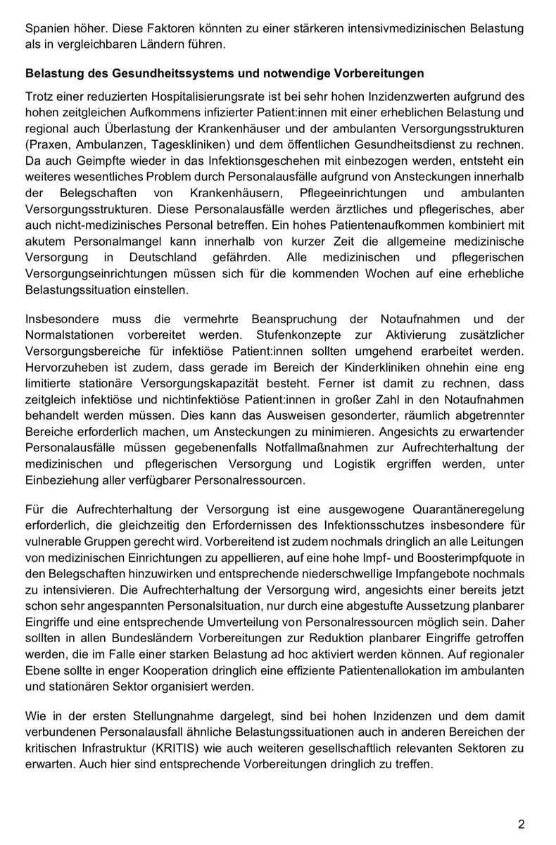 MKreutzfeldt's tweet image. Neue Stellungnahme vom #Expertenrat enthält keine konkreten Empfehlungen zu Quarantänedauer und zusätzlichen Kontaktbeschränkungen: