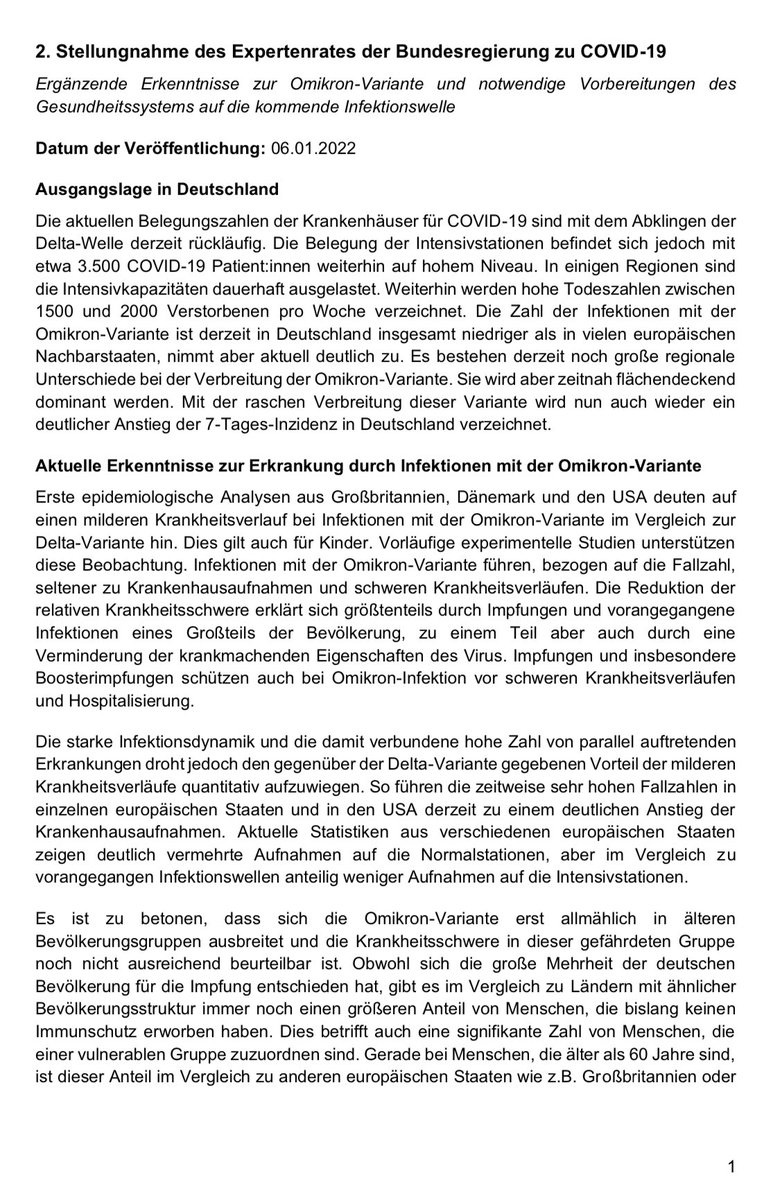 MKreutzfeldt's tweet image. Neue Stellungnahme vom #Expertenrat enthält keine konkreten Empfehlungen zu Quarantänedauer und zusätzlichen Kontaktbeschränkungen: