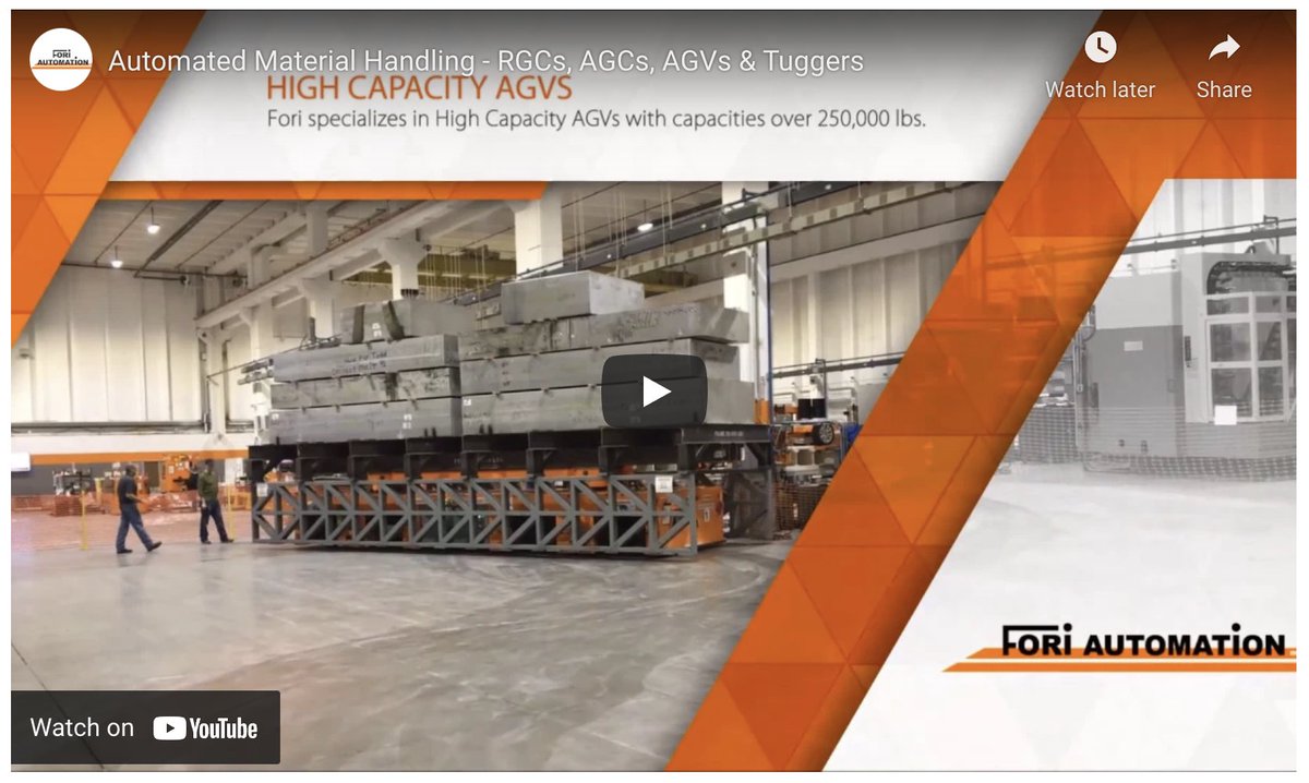 A3Robotics's tweet image. .@ForiAutomation specializes in the global design, build &amp;amp; integration of automated material handling equipment, for automotive &amp;amp; non-automotive industries. Learn more. 3m:06s &amp;gt; hubs.la/Q011zYJ60 #A3membervideo #automatedmaterialhandling #RGC #AGC #AGV
