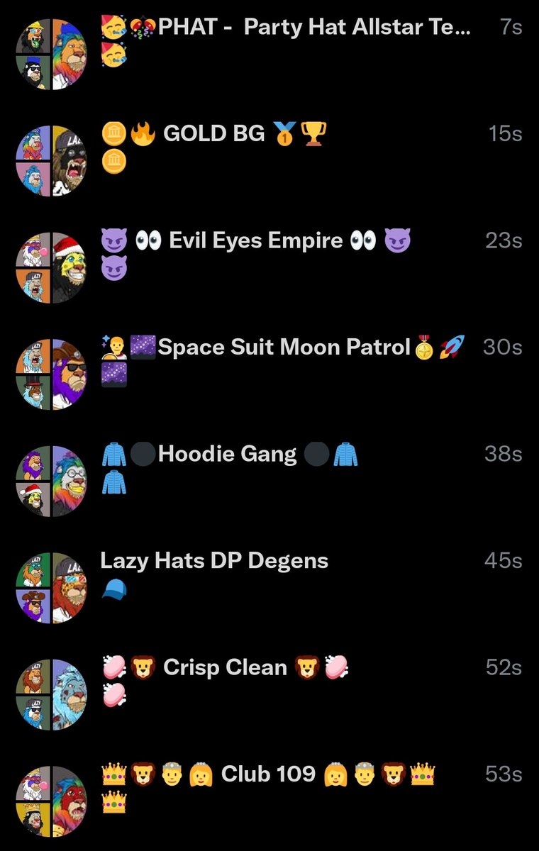 RitzCryptz's tweet photo. ⚠️⚠️⚠️ #LazyLions #LazyLionsNFT ⚠️⚠️⚠️
👑🦁👑🦁👑🦁👑
Are you a holder of a 🦁 with these traits or just downright clean AF?!
#CleanLions🧼
#CrownLions 👑
#HoodieLions 🧥
#GoldBGLions 🪙
#EvilEyesLions 😈
#LazyHatLions 🧢
#PartyHatLions 🥳
#SpaceSuitLions 🌌
Drop a DM 📩🦁 https://t.co/AdqrFOTtcH