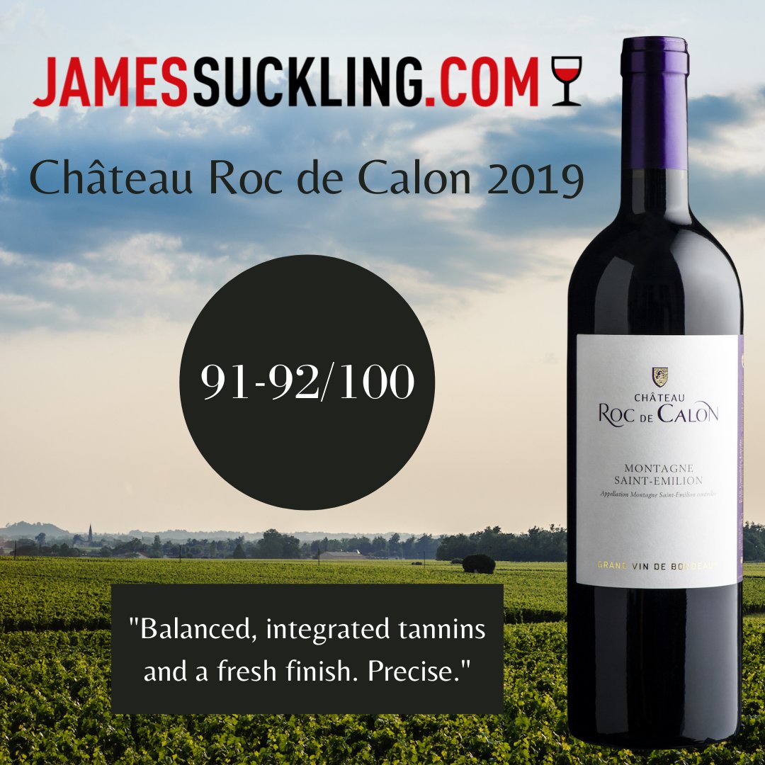 RocdeCalon's tweet photo. James Suckling sur le millésime 2019 du Château Roc de Calon.
James Suckling about the 2019 vintage of Château Roc de Calon.

#rocdecalon #montagnesaintemilion #vinsdebordeaux https://t.co/f9fsp30Y00