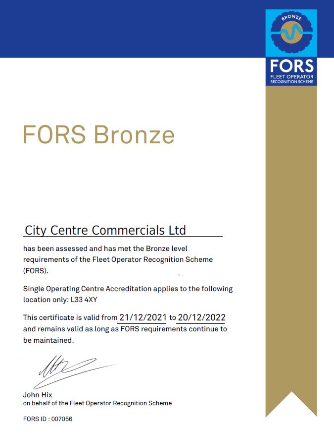 Great start to the New Year! Passed our audit to maintain our FORS status for another year - thanks to the team who always contribute to the audit process !!

#fors #hgv #aggregates #skiphire #roadsafety
