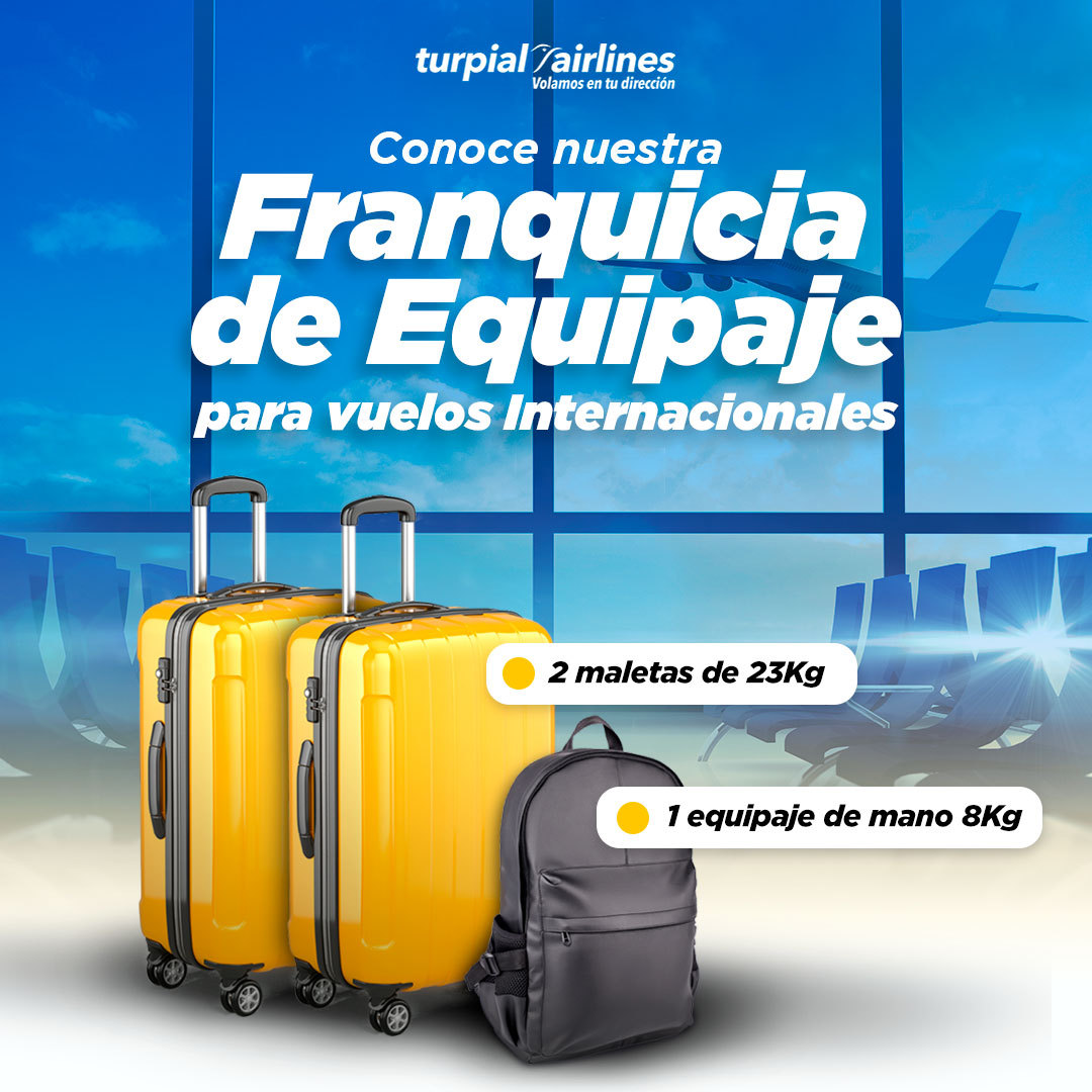 Turpial Airlines on Twitter: Conoces nuestra Franquicia de Equipaje para vuelos Internacionales: Si estás por viajar Panamá, Santo Domingo y sus conexiones posteriores es importante que sepas todo lo relacionado