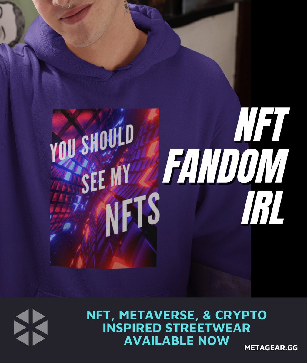 Gm, are you someone who talks about NFTs a lot in person? This may save you some trouble. Cuz if you're like us, we talk about it, a lot. 

✅ 30+ Designs
✅ Upload your any NFT image/create your own
✅ Crypto OK

👀 >> Metagear.gg 

#NFT #NFTs #NFTCommunity