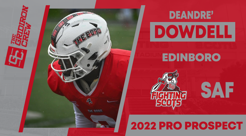 Gridiron_Crew's tweet photo. ⚠️ Attention Pro Scouts, Coaches, GMs, and Agents ⚠️

You need to look at 2022 Pro Prospect, DeAndre’ Dowdell @deandredowdell2, a S/Nickel from @EdinboroFB

#2022ProProspect #TGC #NFLDraft #ProFootball 🏈

👀 View our Interview: https://t.co/LqOtrcNFOo https://t.co/nDRp4jSWmC