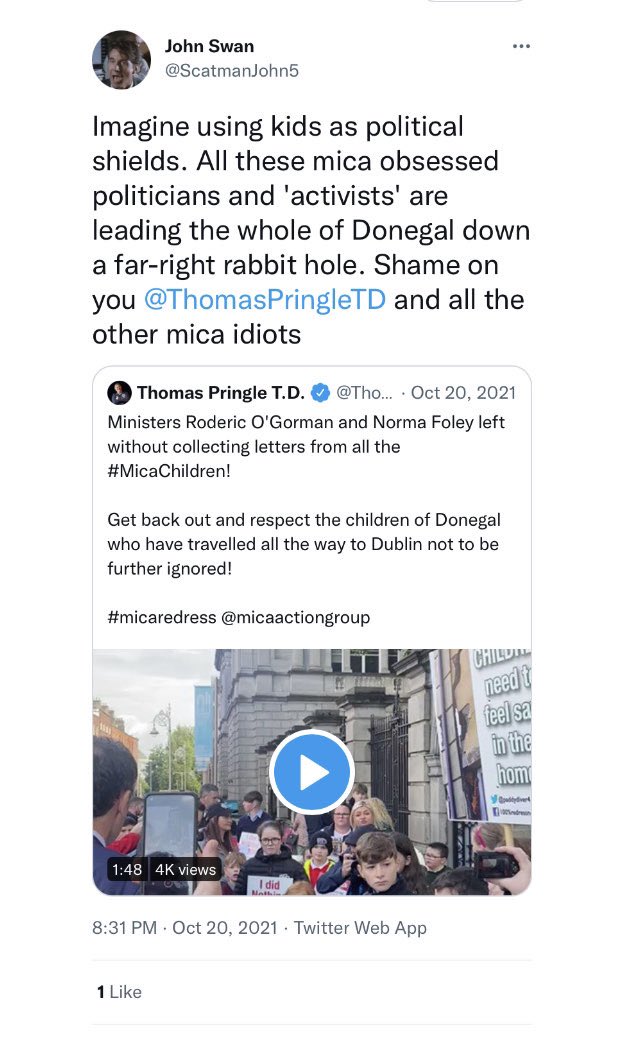 paddycosgrave's tweet photo. Perhaps the most vile FG troll of all is @scatmanjohn5. A common theme among FG trolls is the dehumanisation of families affected by Mica. In this case there is also a threat of violence against @paddydiver4 - it’s sick

But who is this FG troll? For 200 retweets I’ll reveal all https://t.co/6yIAx2J6He