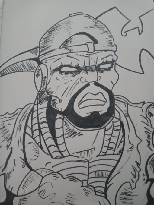 King Shinyroar 🌈 @TFS'25 - 2 pic. Sorry i have been late on these posts. Been feeling under the weather. But today's #SketchYourFavArtistsADay i did Tony Starks himself @GhostfaceKillah https://t.co/ULcJVyJmmn