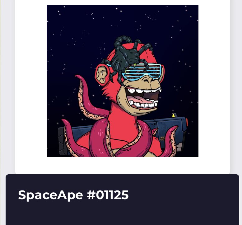 Picked up my first <a href="/SpaceApeClub/">Space Ape Club | The Ada Squad</a> NFT today. I’m in the club now.