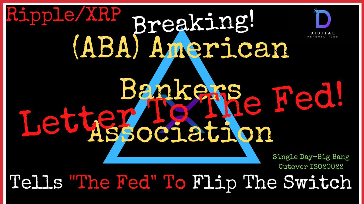DigPerspectives's tweet photo. Ripple/XRP-American Bankers Association Tells The Federal Reserve To Flip The Switch,More #ETHGate 

https://t.co/Kitw8z7nkj

#XRP #BTC  #ETH  #BCH #LTC #xrpthestandard #ripple #ripplenews #DigitalPerspectives #Crypto #Financial #Investing @CGasparino #procoinnews https://t.co/2w9tt7os01