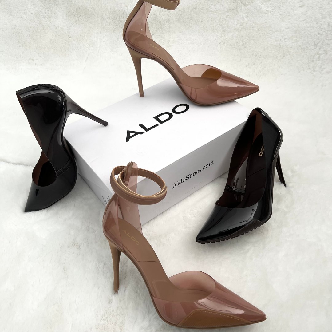 Knurre motto Bane ALDO Shoes on X: "Serving all the comfy feels. Sculpted from barely-there  translucent materials, our Invisi and Sculptclear heels bring major femme  fatale energy while also providing luxe comfort thanks to our