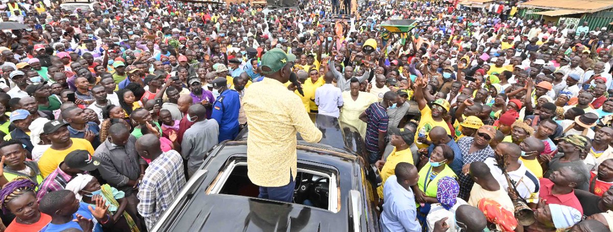 WilliamsRuto's tweet photo. Thanks to Muhudu, Jepkoyai, Madzugi, Chavakali, Ekwanda and Epali residents in Vihiga County for the warm welcome. https://t.co/9L29pf9cRz