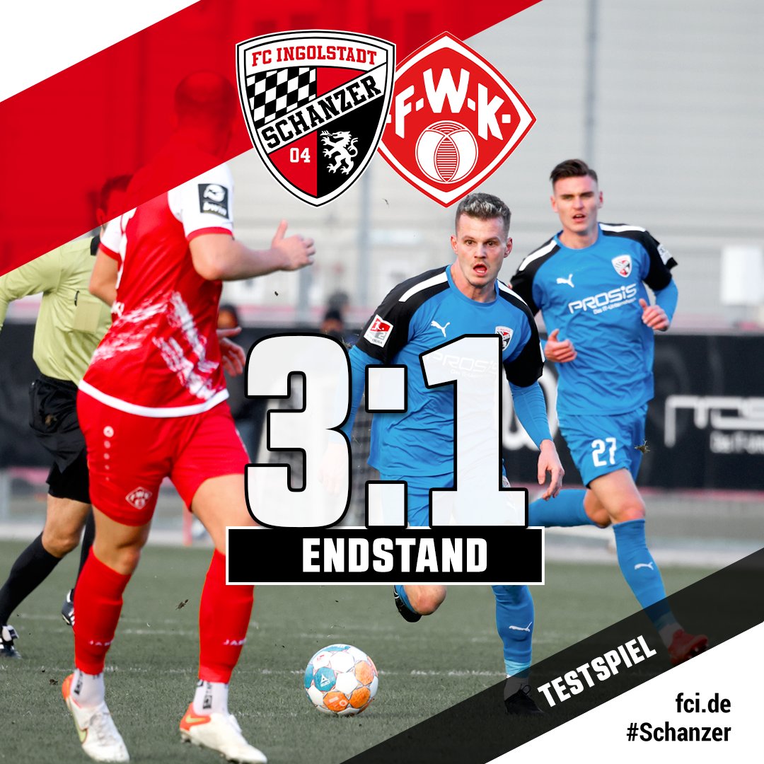 Schanzer_EN's tweet photo. We win our test vs. @fwk_1907! ⚫️🔴 Goals: #Röhl, #Bilbija & Hoffmann (own goal) #FCIFWK #Schanzer https://t.co/qQJJ5eSv4k