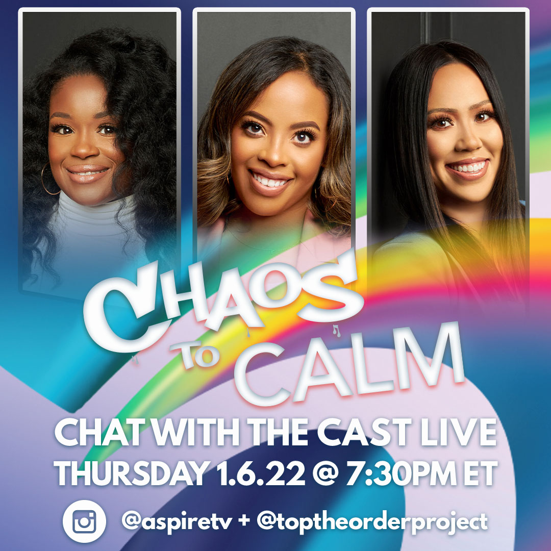 Tonight is the night ! Join us with the cast of #ChaosToCalm as we countdown to the series premiere TONIGHT starting at 7:30P ET 🥳🎉