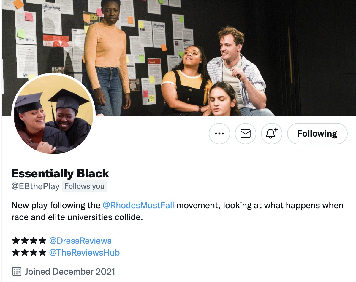 ✨We're MOVING!! With lots planned for this year, we thought it was time to divide our projects a bit. Head to <a href="/EBthePlay/">Essentially Black</a> to find out more about our new job opportunity!! ✨