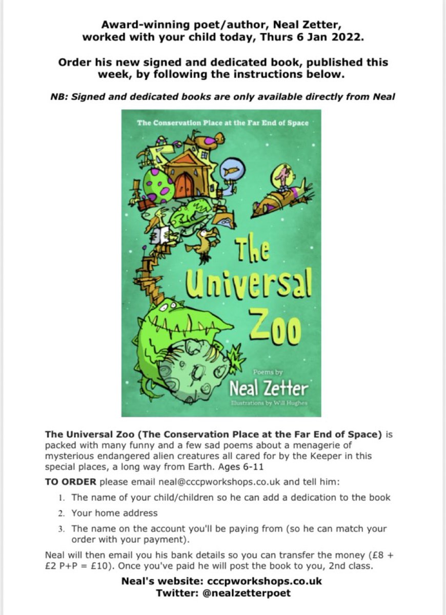 Today, Y3, 4 &amp; 5 pupils from across our Primary Schools enjoyed an engaging poetry workshop with poet <a href="/nealzetterpoet/">Neal Zetter Poetry</a> We loved listening to his poetry &amp; are feeling inspired to write our own. Please see the flyer for info about how to purchase his latest book. #Romeroexperiences