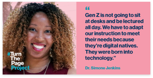 WaltonFamilyFdn's tweet photo. "We need to find innovative ways to educate our students, especially Gen Z." — Dr. Simone Jenkins, Assistant Dean at Hillsborough Community College
#TurnThePageProject https://t.co/hnKPVJQSbv https://t.co/gwMWG9qYVp