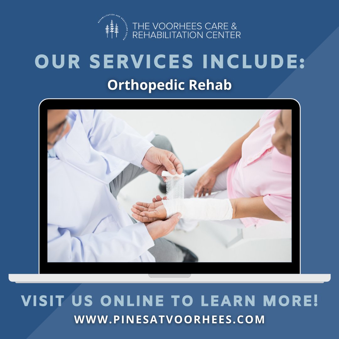 Through the therapeutic use of everyday activities, the Voorhees OTs help our residents recover and enjoy a safe and fulfilling life.
Find out about our incredible program and how we can help the ones you love!

#OrthopedicRehab