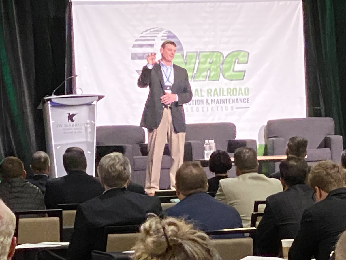 <a href="/theNRC/">The NRC</a> thanks <a href="/nscorp/">Norfolk Southern</a> VP of Engineering Ed Boyle for speaking at the #NRC2022 Conference in Phoenix. 1,000-plus #railway contractors and suppliers heard details about NS CapEx plans for 2022.
